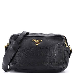 Prada Double Zip Camera Bag Vitello Daino